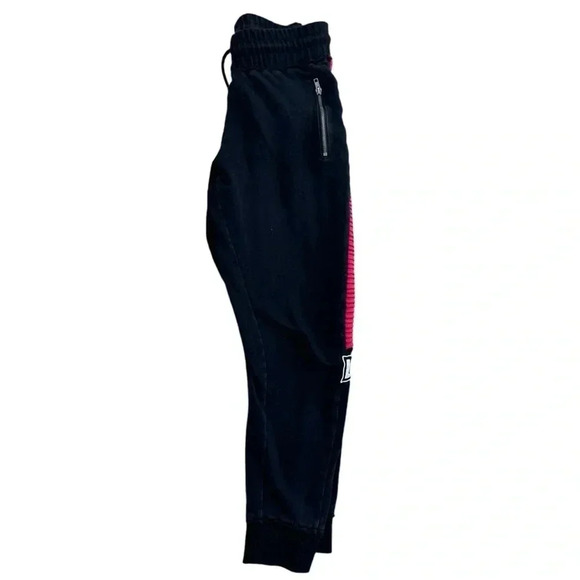 LF TRAPUNTO SIDE INSERT black and Red JOGGER, Size medium - Picture 4 of 10